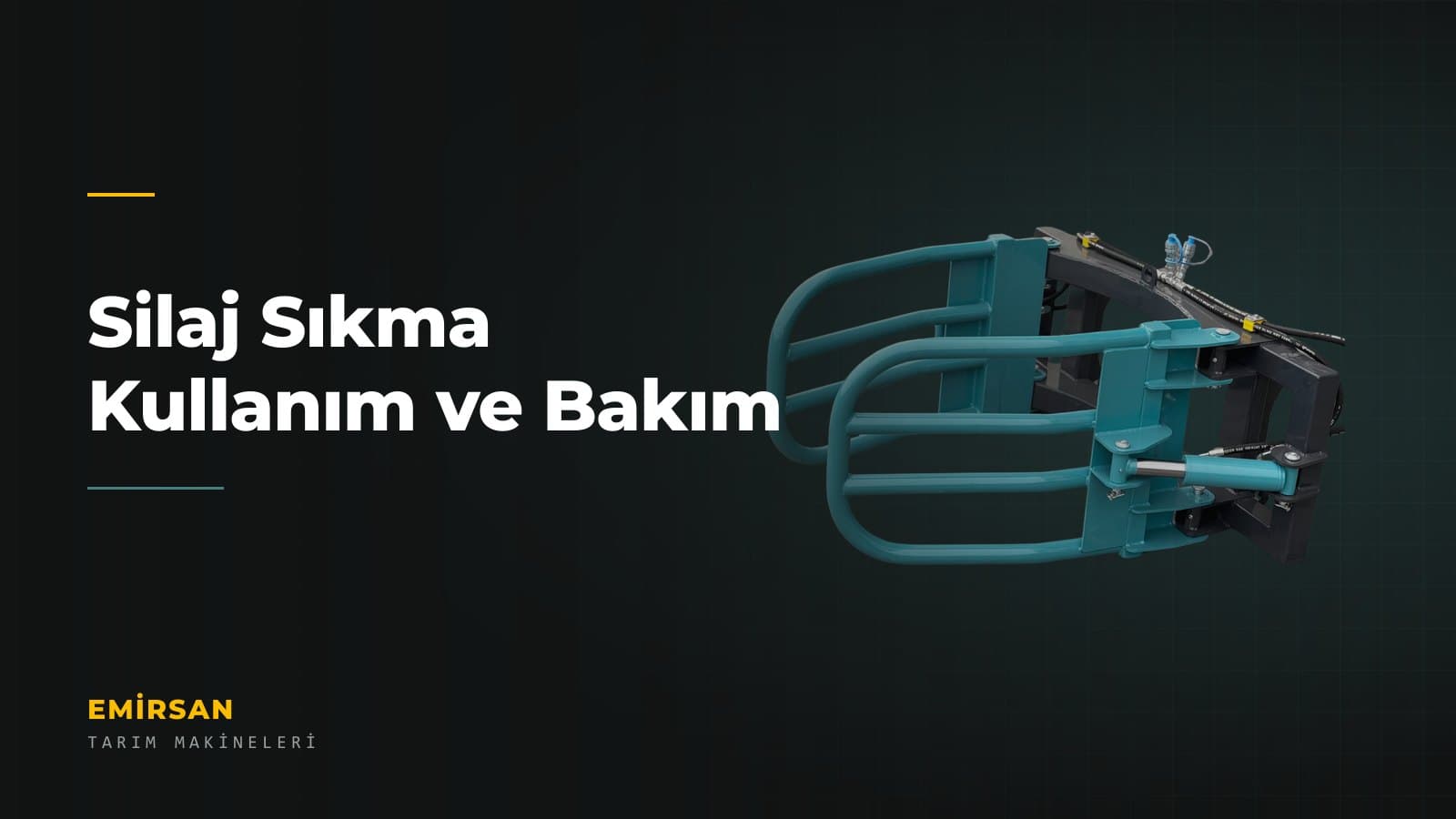 Emirsan silaj sıkma ataşmanı — kullanım ve bakım rehberi